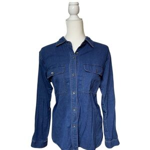 Madewell denim long sleeves top